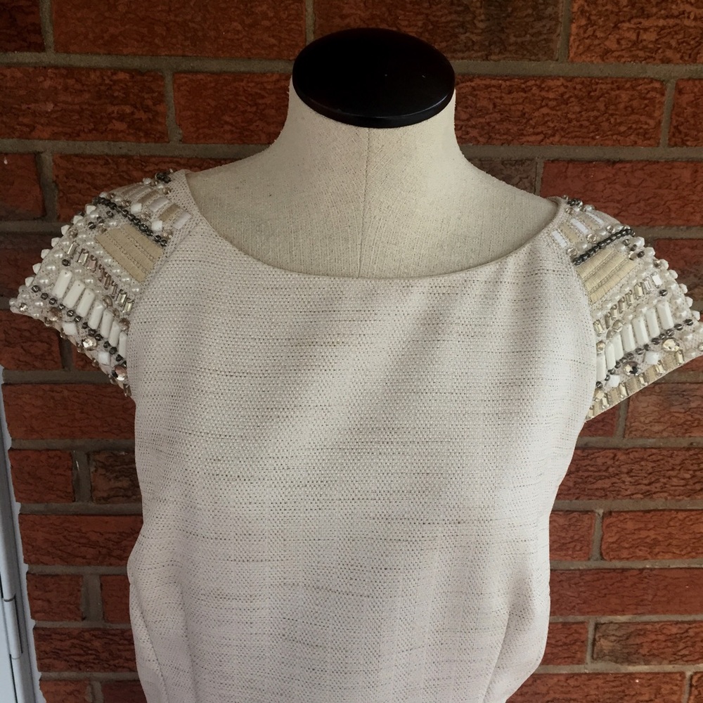 GORGEOUS Jeweled Cap Sleeve Dress